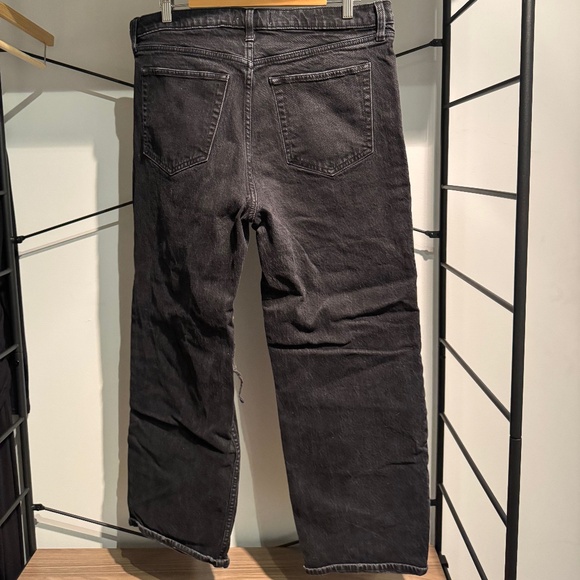 Black High Rise 90s Relaxed Jeans (size 16/33) - Abercrombie & Fitch - Picture 3 of 3